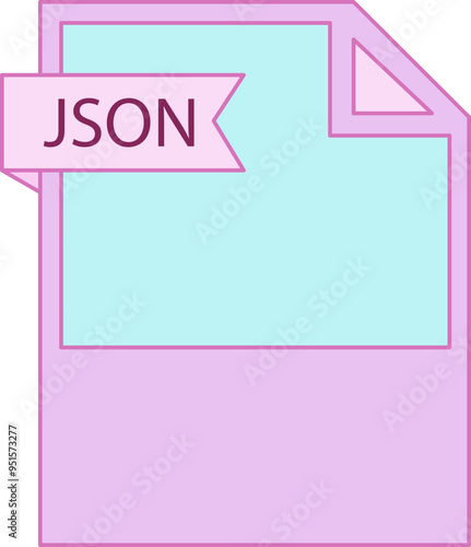 JSON File format icon minimal