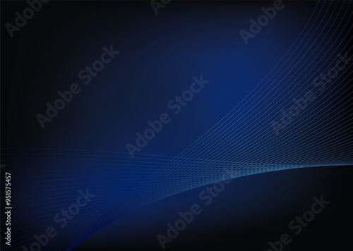 Background dark vector lines blue