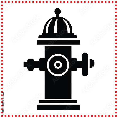 Detailed Fire Hydrant Illustration   Great for Firefighter Themed Projects and Safety Awareness