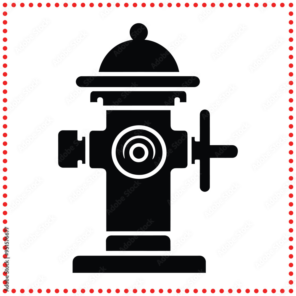 Simple Fire Hydrant Silhouette Great for City Themed Designs and Public Safety Posters Simple Fire Hydrant Silhouette Great for City Themed Designs and Public Safety Posters