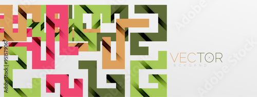 Color bend lines with shadow texture effect. Vector Illustration For Wallpaper, Banner, Background, Card, Book Illustration, landing page