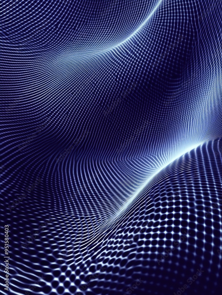 Blue Light Wave Close-Up Blue Light Wave Close-Up
