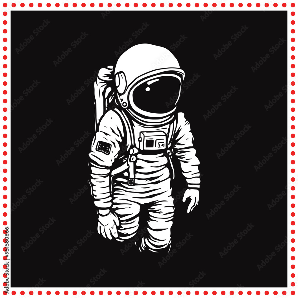 Explore the Universe Iconic Astronaut Illustration for Space Themed Projects Explore the Universe Iconic Astronaut Illustration for Space Themed Projects