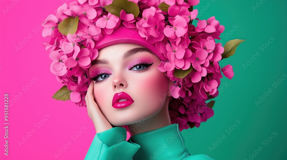 Floral Fashion Portrait Style