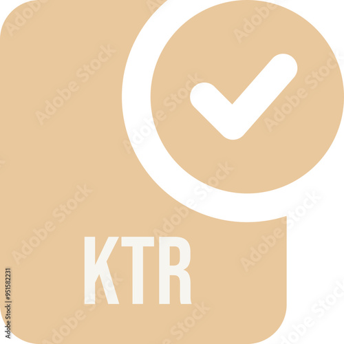 KTR ip file icon with black checked mark