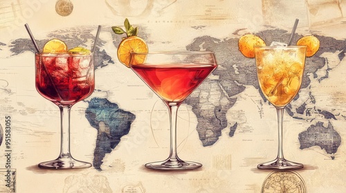 Cocktails Around the World
