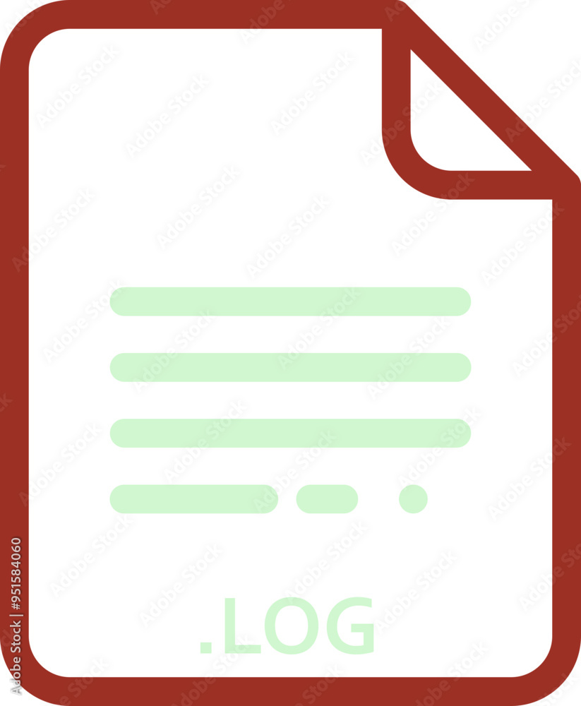 LOG doted and dashed icon inside transparent LOG doted and dashed icon inside transparent