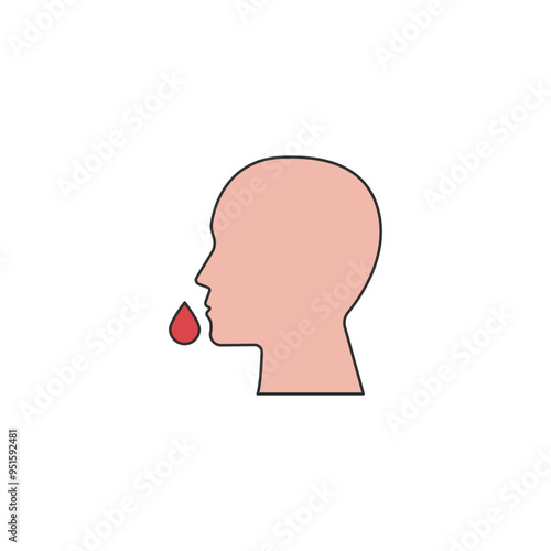 nose bleeding illustration