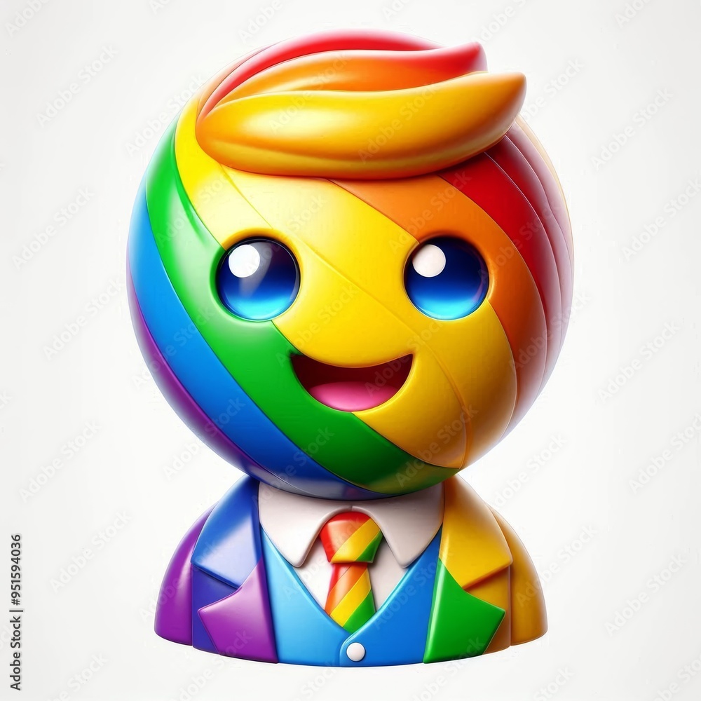 Naklejka premium colored person
