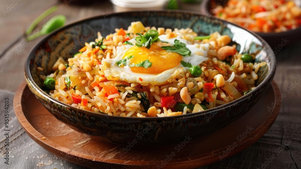 Fried Rice with Egg and Vegetables Fried Rice with Egg and Vegetables