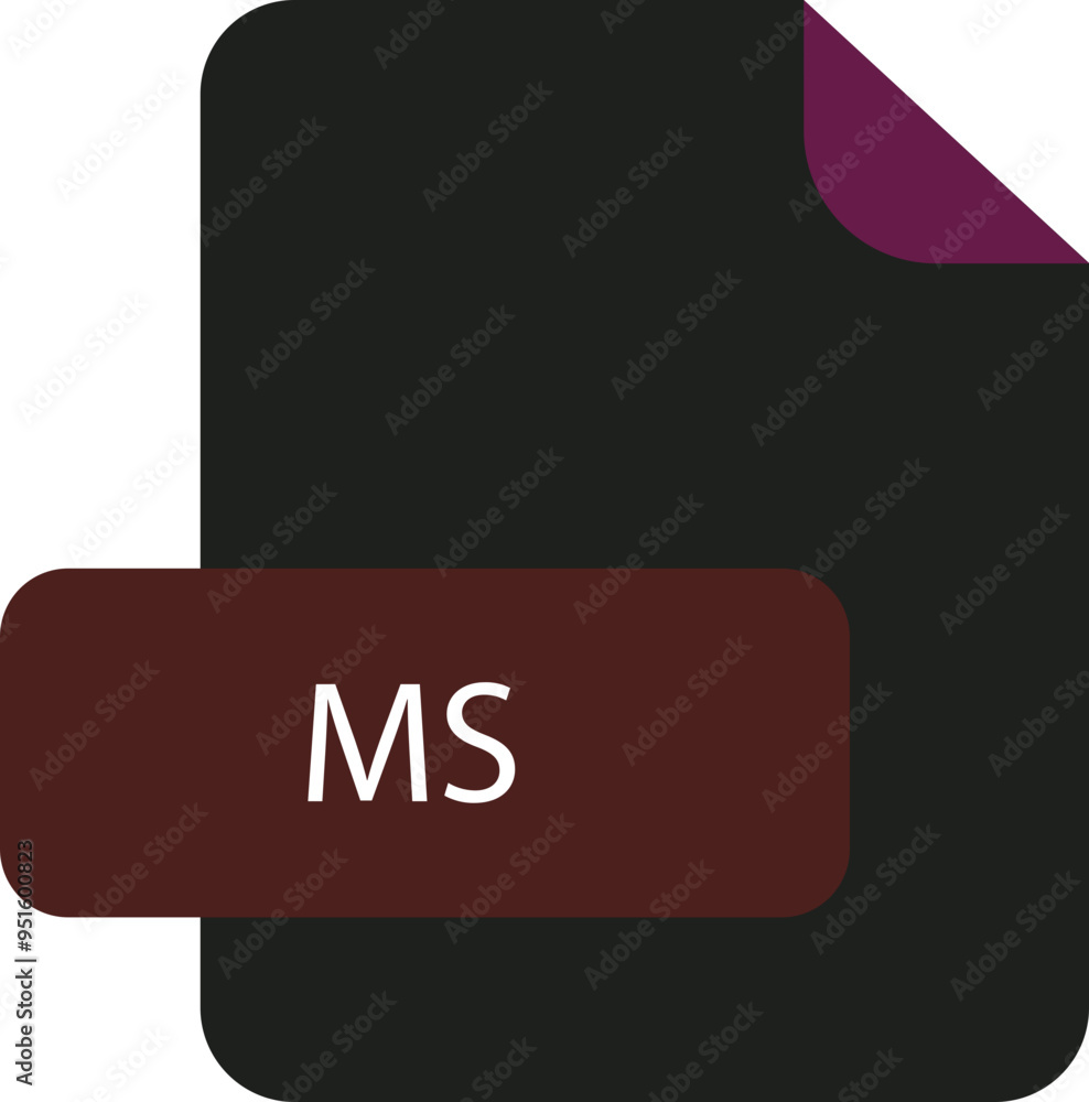 MS file extension icon rounded corners and deep color MS file extension icon rounded corners and deep color