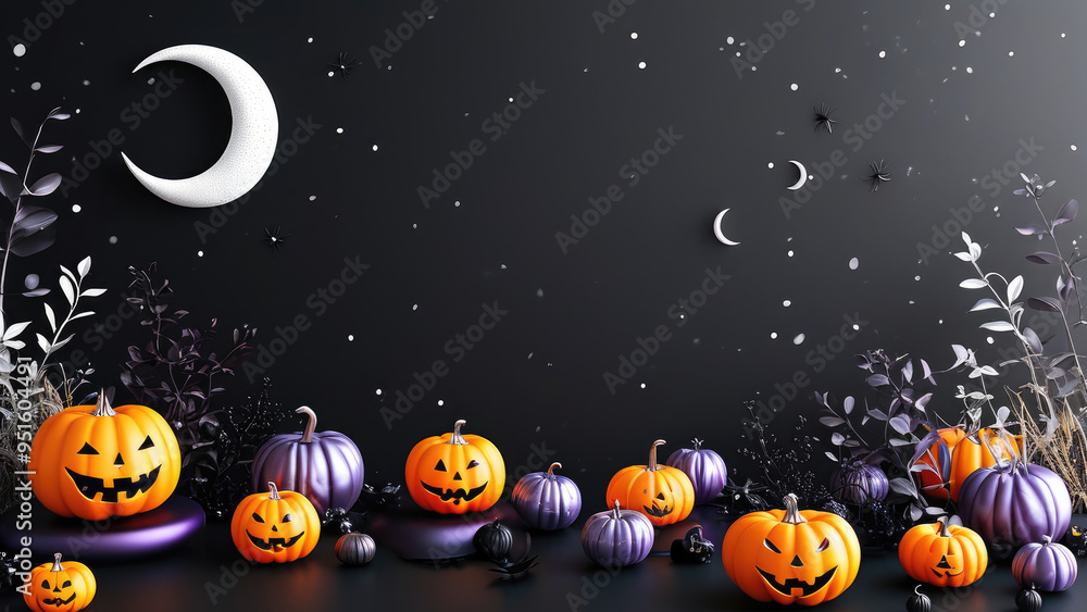Spooky Halloween: Eerie Background with Halloween Theme Spooky Halloween: Eerie Background with Halloween Theme