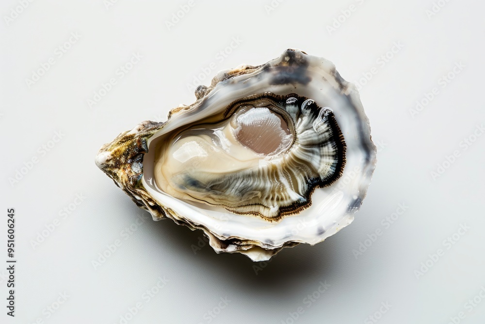 A beautifully opened oyster reveals its unique interior. This elegant seafood piece is ideal for culinary art, photography, and marine-themed projects. Generative AI A beautifully opened oyster reveals its unique interior. This elegant seafood piece is ideal for culinary art, photography, and marine-themed projects. Generative AI