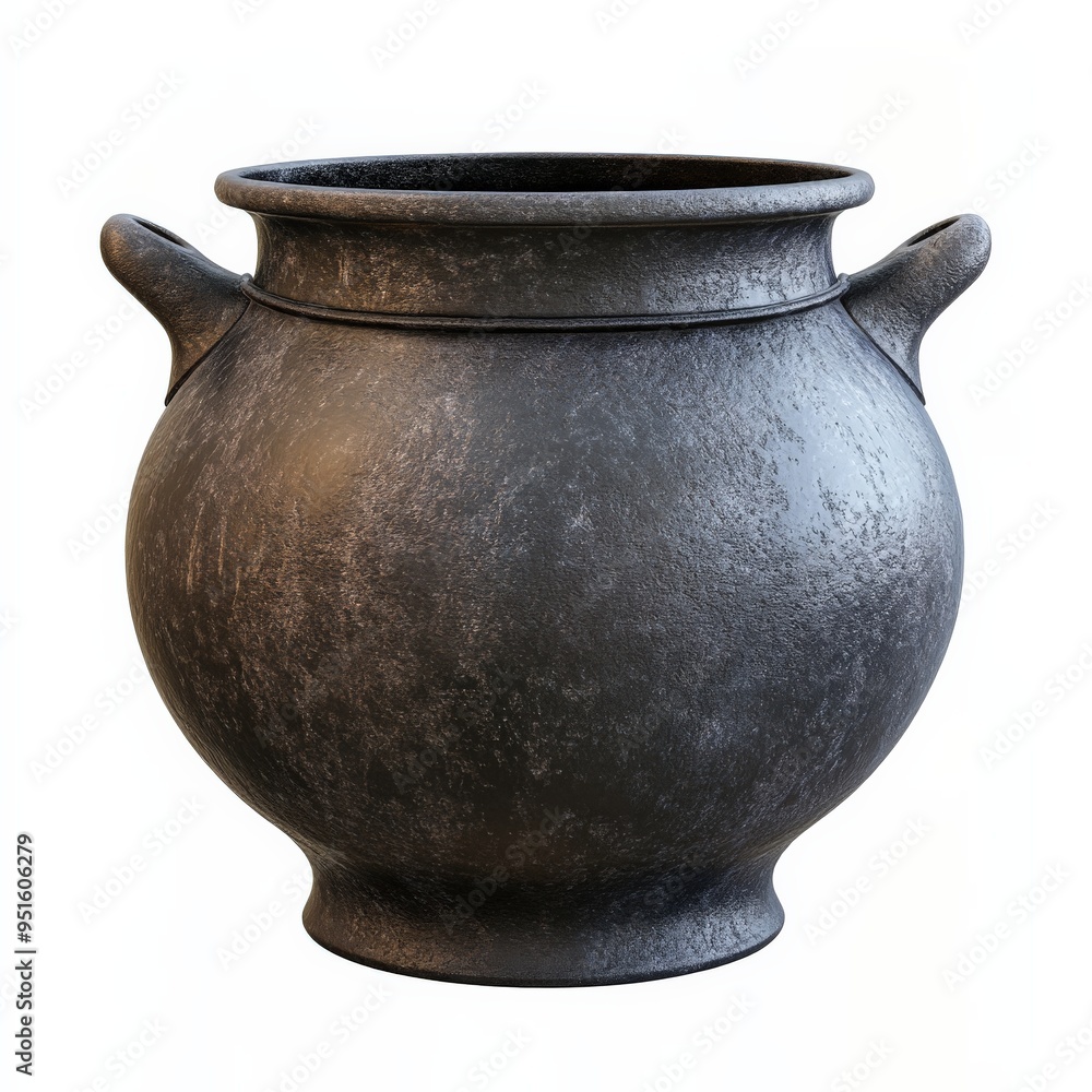 Black Cauldron with Handles. Black Cauldron with Handles.