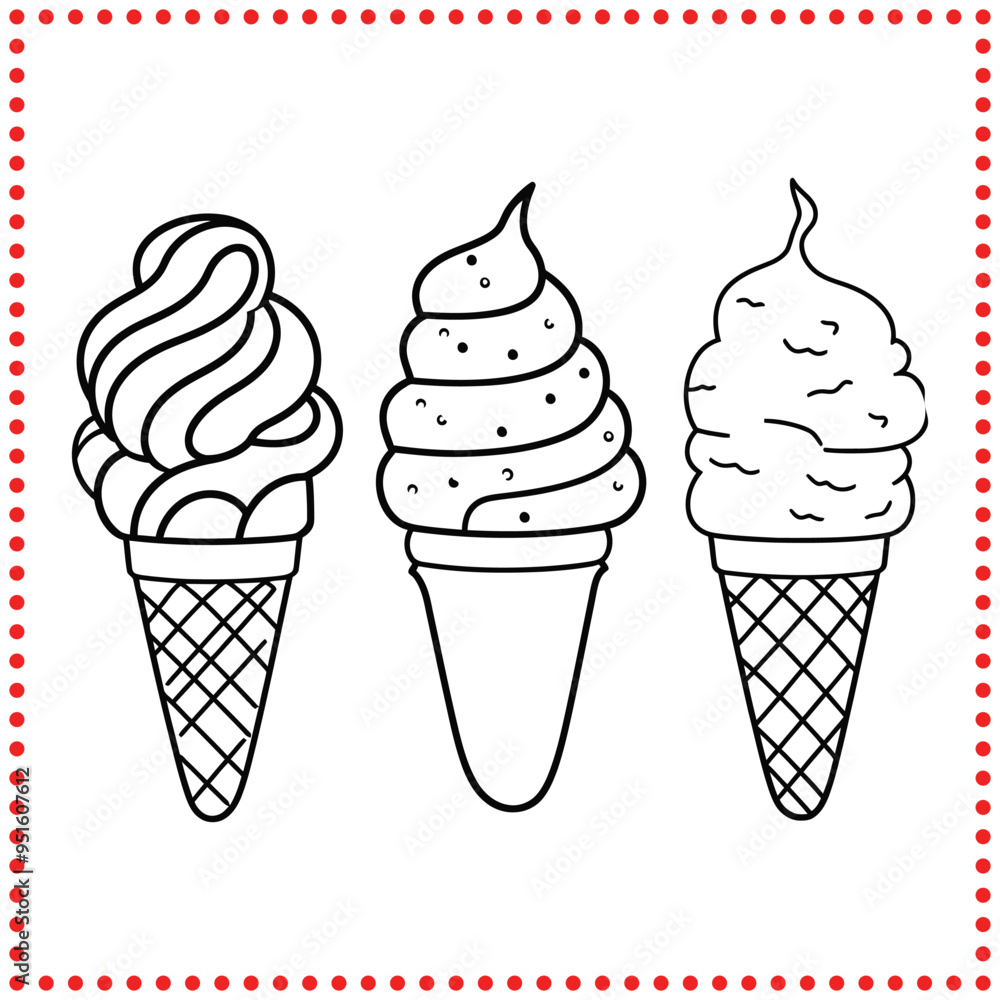 Indulge Your Sweet Tooth Triple Ice Cream Cones for Projects Highlighting Dessert Delights Indulge Your Sweet Tooth Triple Ice Cream Cones for Projects Highlighting Dessert Delights