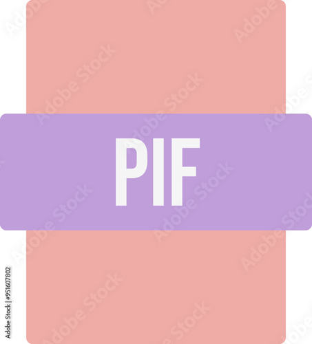 PIF ip file extension icon color fill outer flat photo