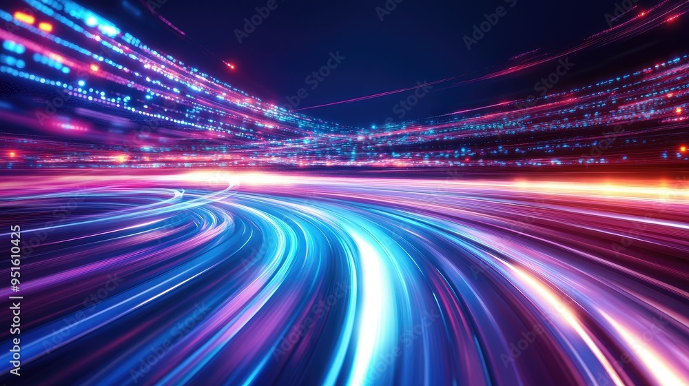 Future technology line background and light effect Future technology line background and light effect