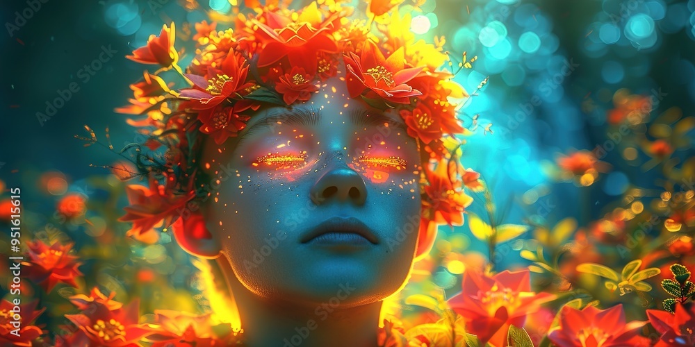 portrait of a girl with hair