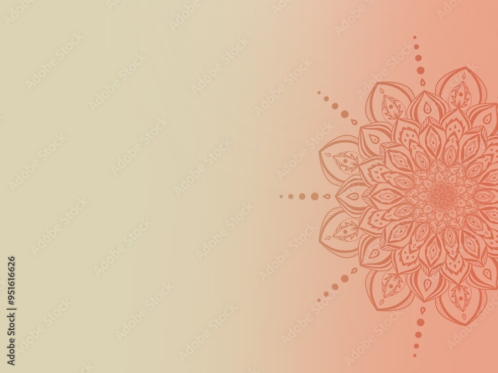 Mandala peace design of art on background .