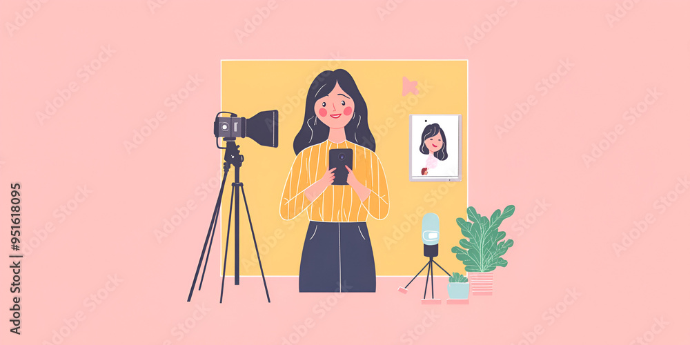 Digital Content Creation Illustration