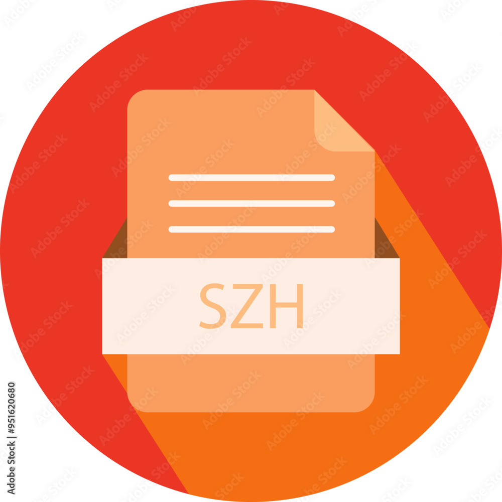 SZH File icon with black shadow SZH File icon with black shadow