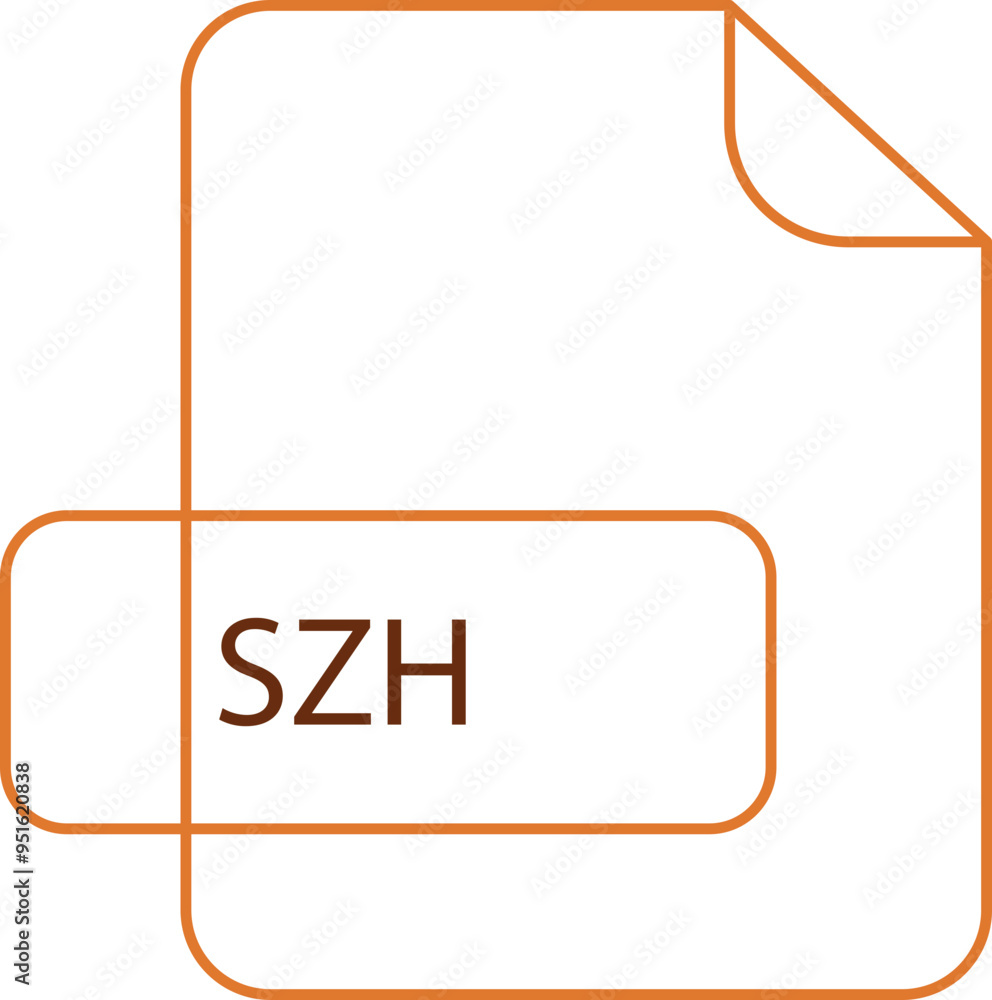 SZH File extension icon RAW thicker outline SZH File extension icon RAW thicker outline