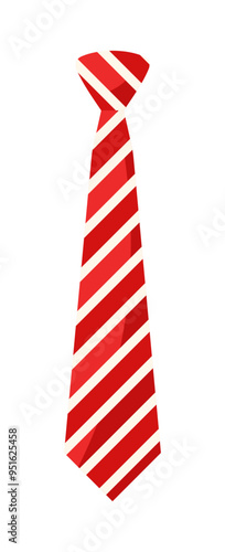 Cuadro en lienzo Multicolor Patterned Necktie Illustration
