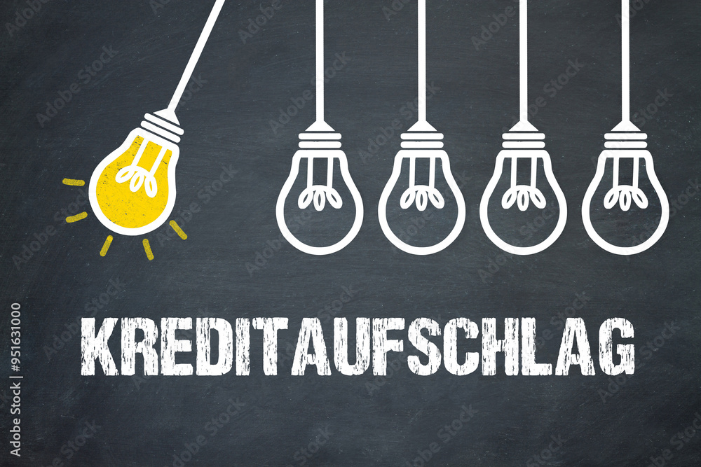 Fototapeta premium Kreditaufschlag 