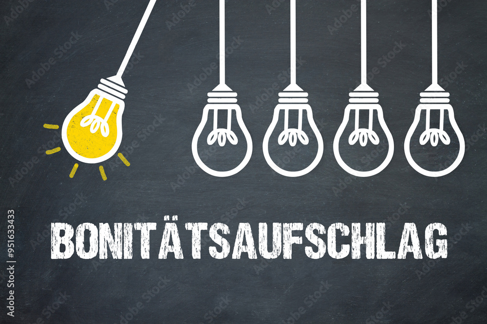 Fototapeta premium Bonitätsaufschlag 