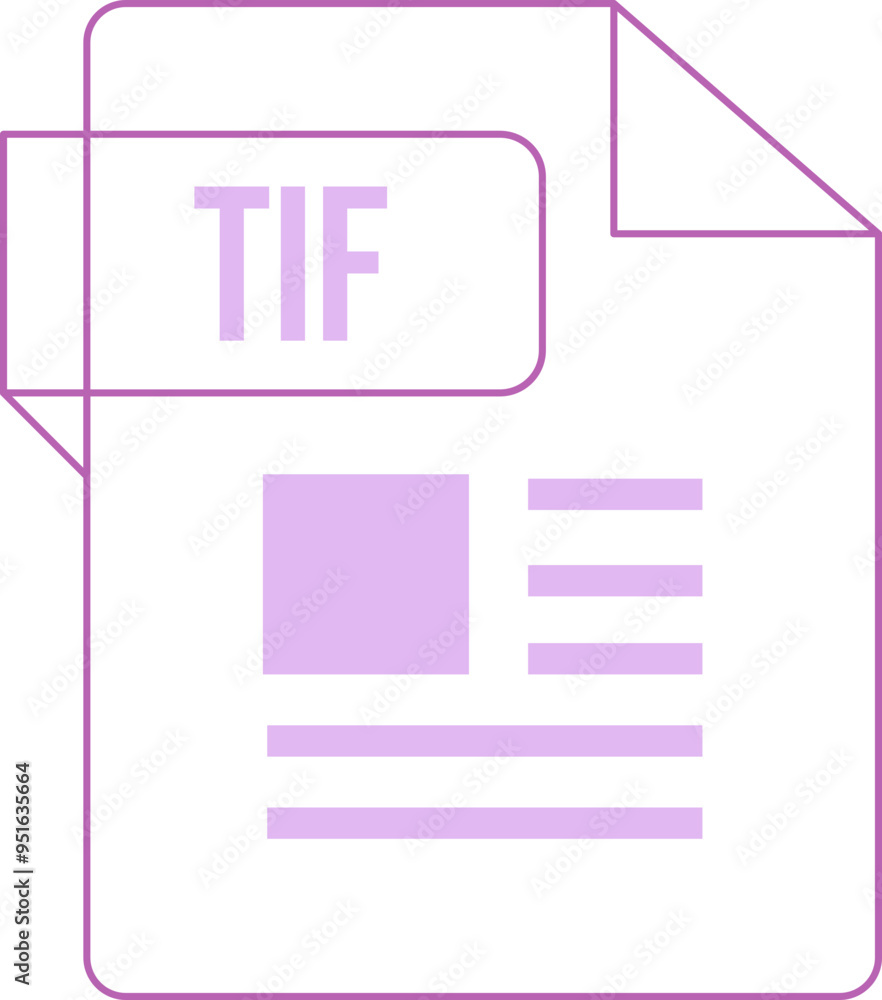 TIF icon inside transparent outline and sharp corners TIF icon inside transparent outline and sharp corners