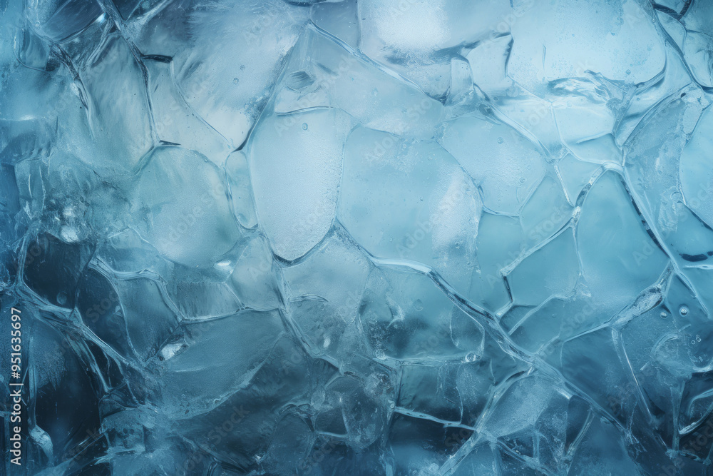 Processed collage of blue cold cracked ice surface texture. Background for banner, backdrop Processed collage of blue cold cracked ice surface texture. Background for banner, backdrop
