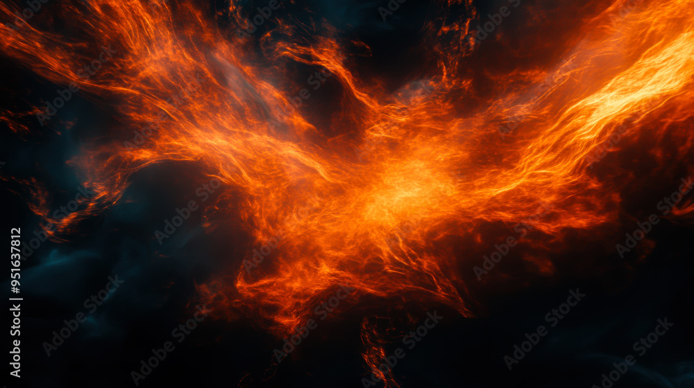 Dynamic flames dancing in darkness create an intense and captivating visual display of heat and light Dynamic flames dancing in darkness create an intense and captivating visual display of heat and light