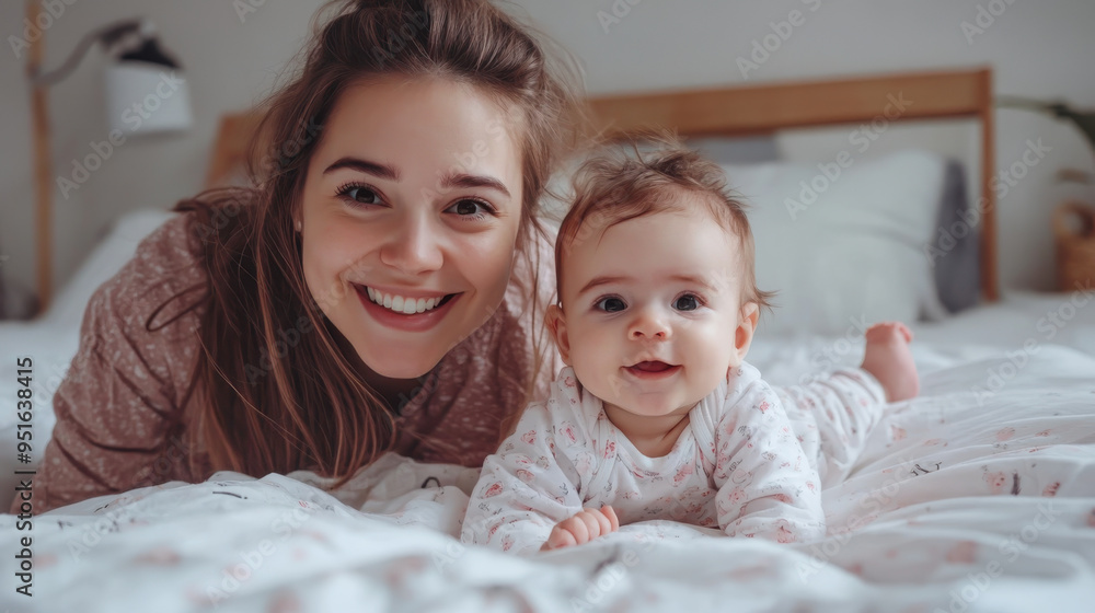 Lovable little child with his her mom dad happy family mother father day celebration Generative AI Lovable little child with his her mom dad happy family mother father day celebration Generative AI