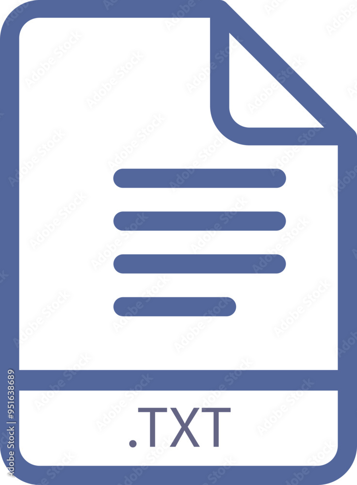 TXT File minimal icon with symbol TXT File minimal icon with symbol