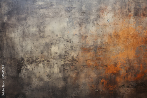 Processed collage of old rusty metal sheet texture in daylight. Background for banner