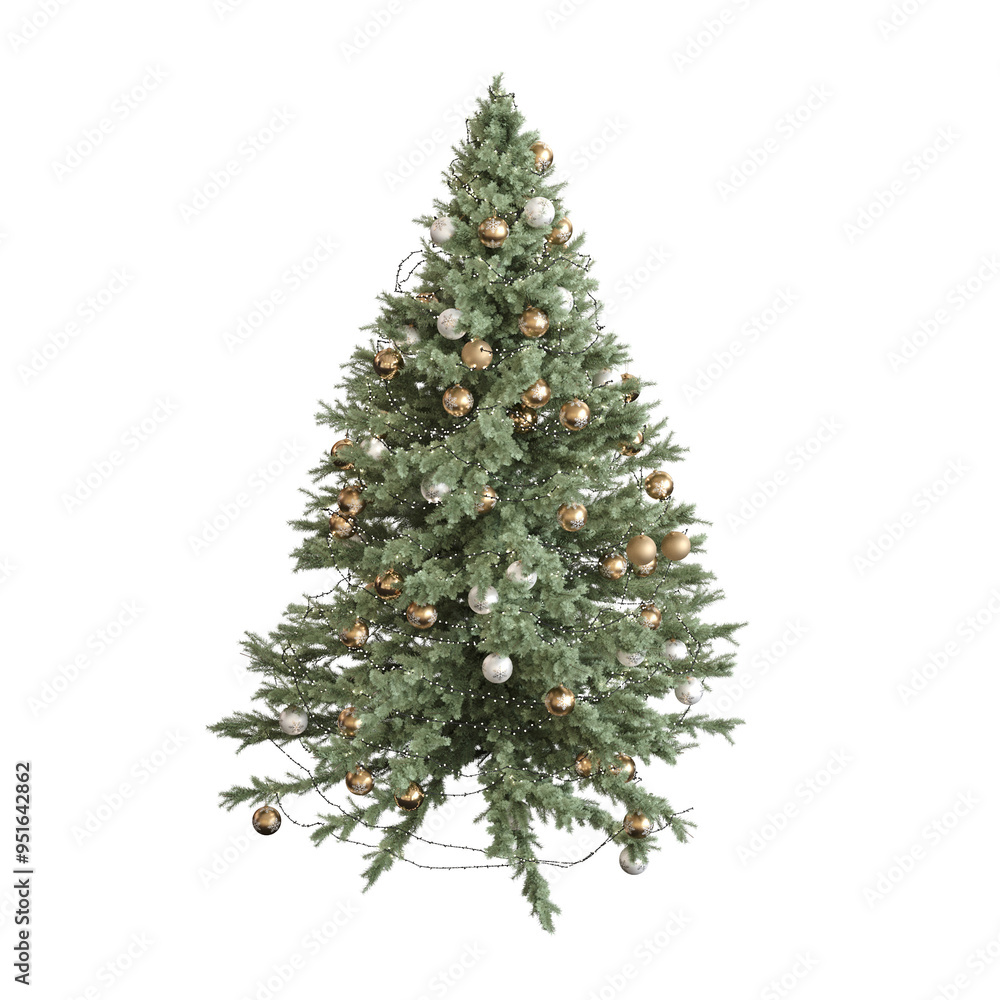 Christmas tree with decorations, isolate on a transparent background, 3d illustration, cg render
Christmas tree with decorations, isolate on a transparent background, 3d illustration, cg render