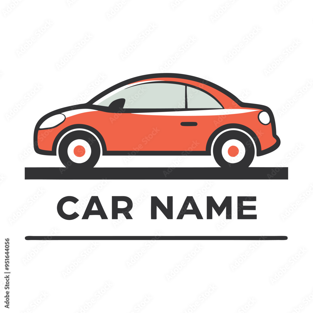 Obraz premium Car Logo Abstract Lines Vector. Vector illustration