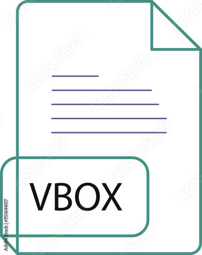 VBOX File extension icobn crisp corners thick outline