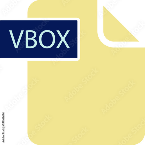 VBOX File format icon rounded shapes and spacing