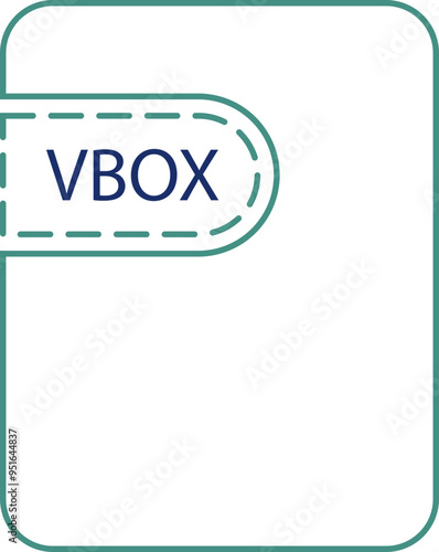 VBOX File icon thick black outline