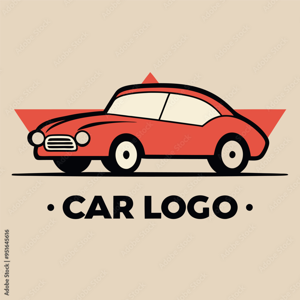 Fototapeta premium Car Logo Abstract Lines Vector. Vector illustration