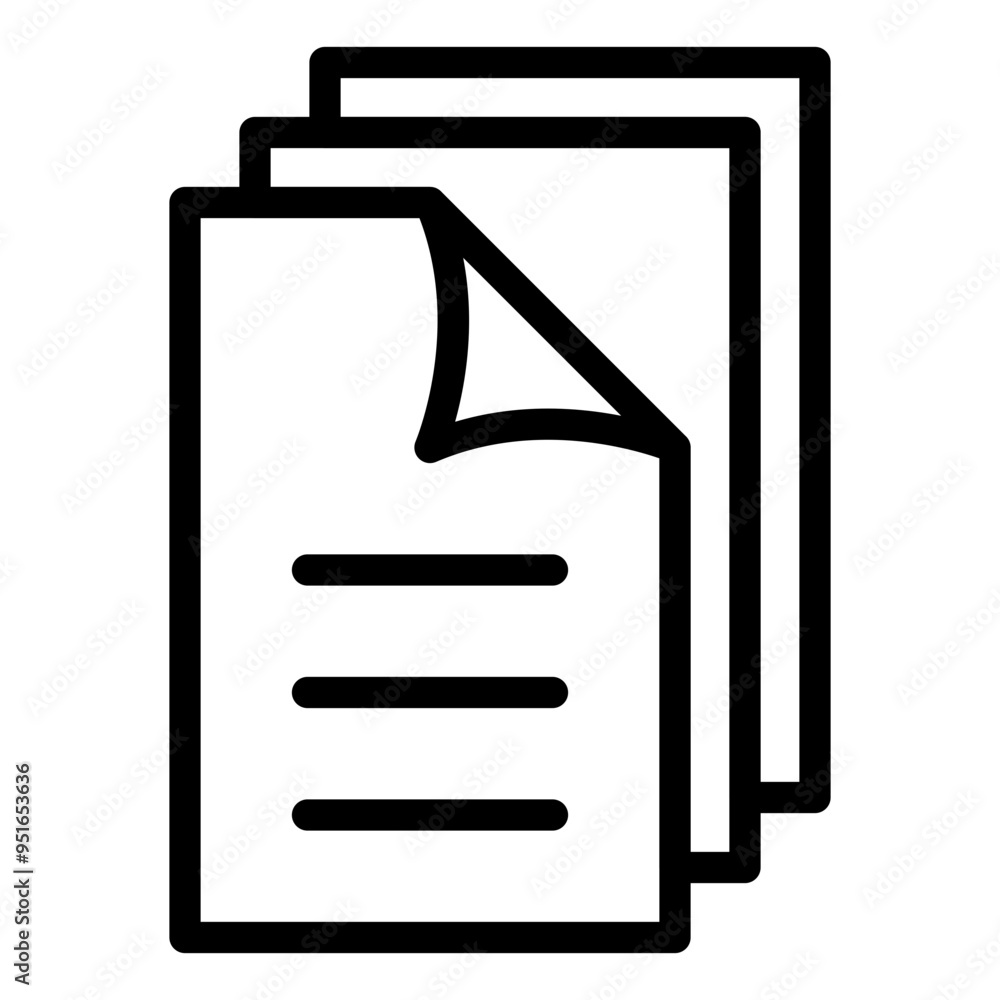 document, file, paper, report outline icon document, file, paper, report outline icon