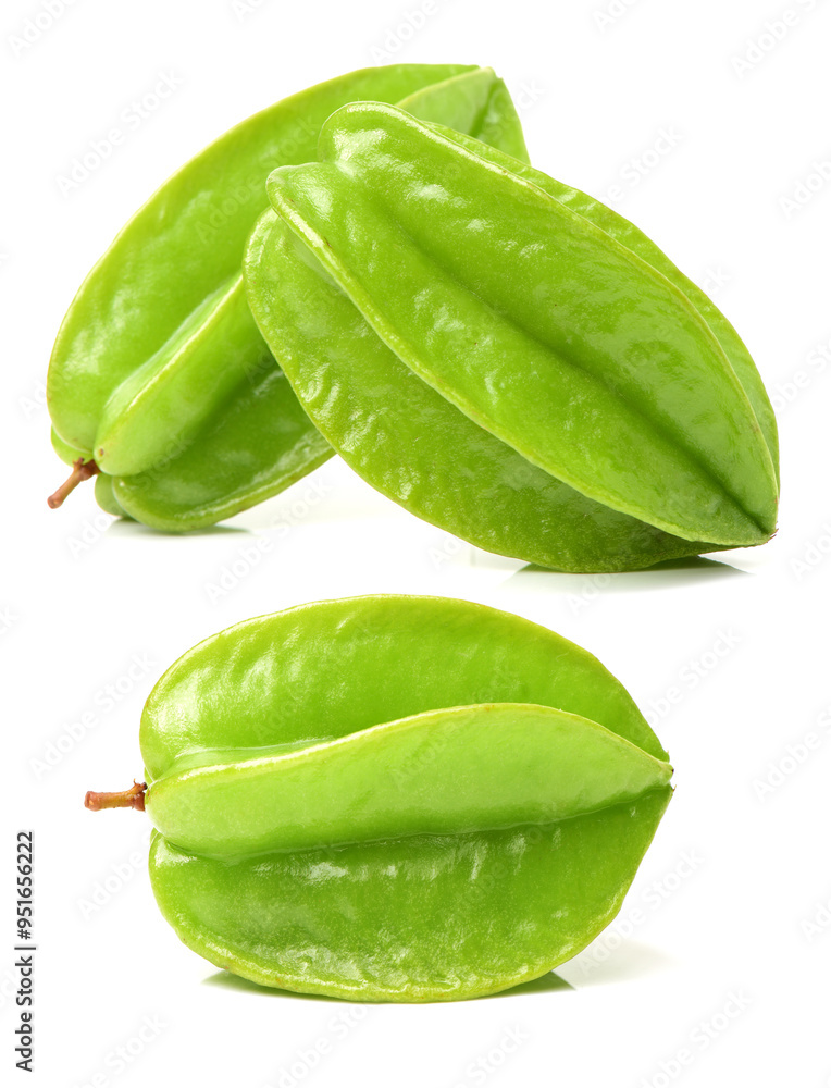 Carambole on white background Carambole on white background