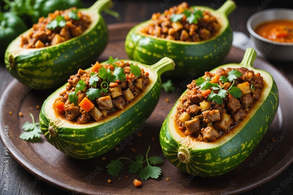 Stuffed bitter gourds with pork Stuffed bitter gourds with pork