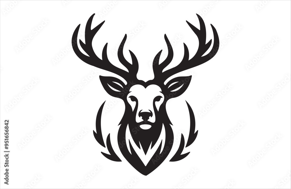 A vector of deer vector design on white background A vector of deer vector design on white background