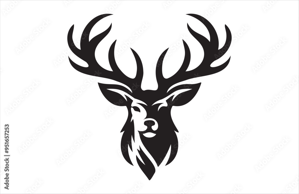 A vector of deer vector design on white background A vector of deer vector design on white background