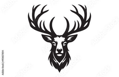 A vector of deer vector design on white background