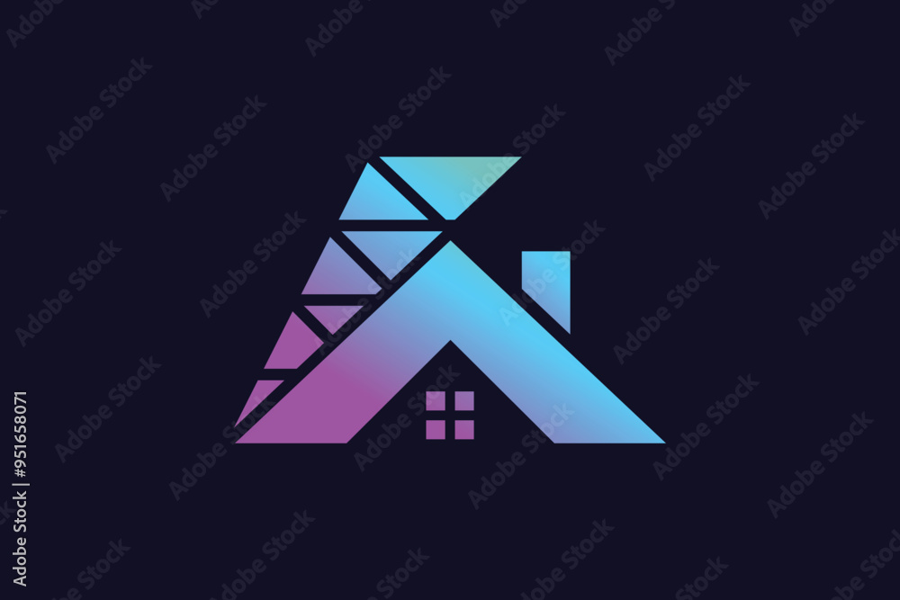 Abstract Modern home logo design template Abstract Modern home logo design template