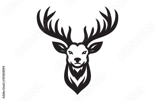 A vector of deer vector design on white background