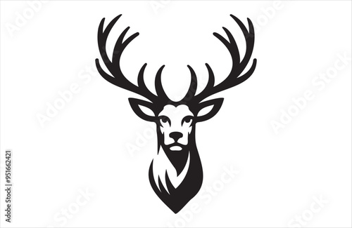 A vector of deer vector design on white background